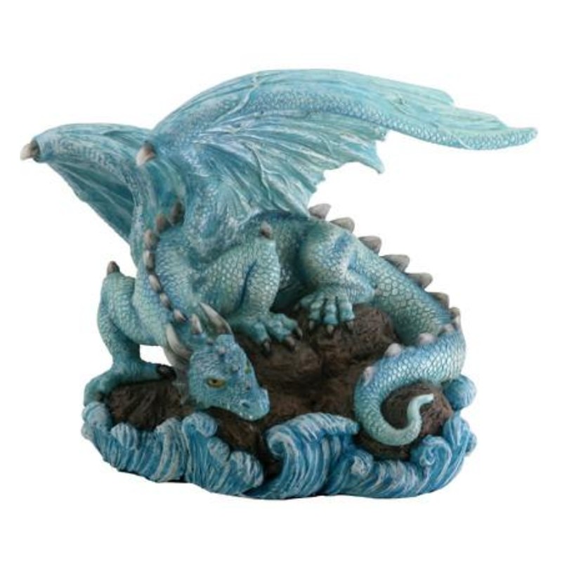 Blue Water Dragon Statuette
