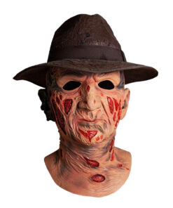 Nightmare On Elm Street Deluxe Freddy Krueger Mask and Fedora Hat