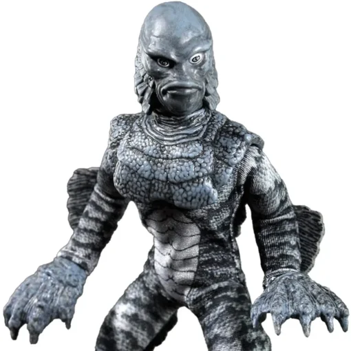Creature from the Black Lagoon Action Figure, 8-Inch Black & White