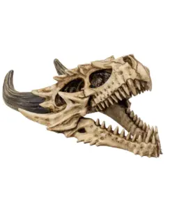 Hand-Painted Resin Dragon Skull
