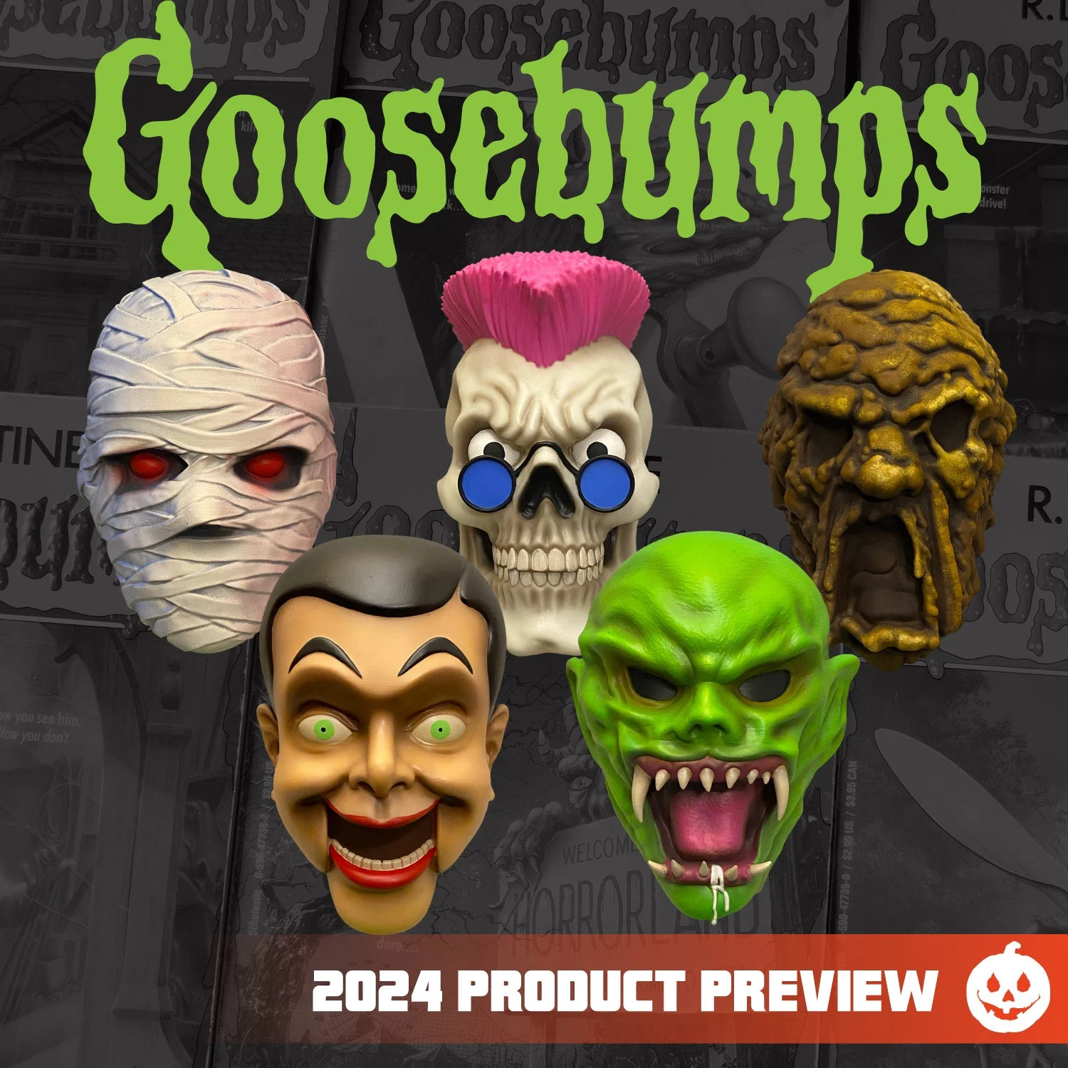 New Trick or Treat Studios 2024 full vinyl Goosebumps Masks