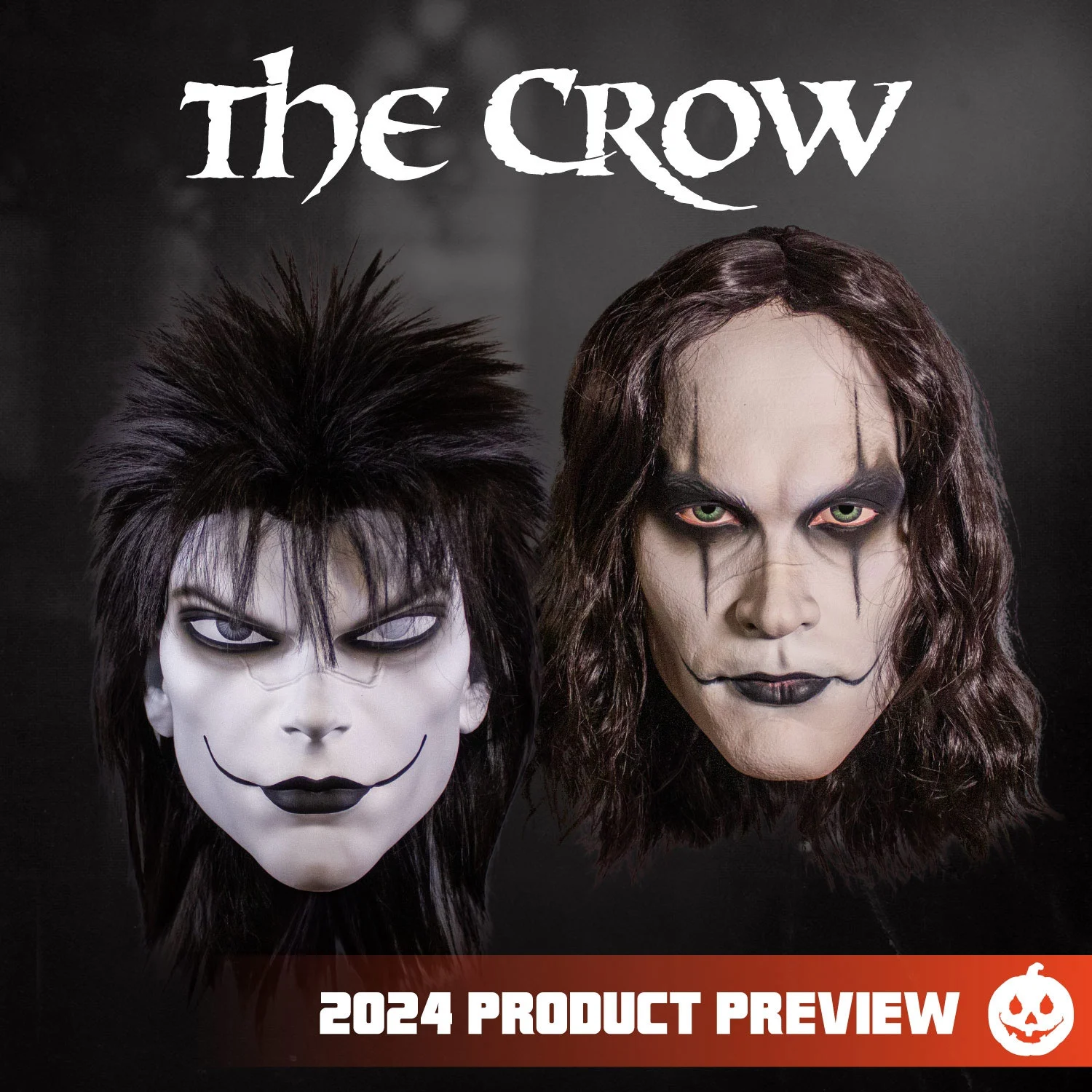 2024 Trick or Treat Studios The Crow (1994) and James O'barr's The Crow Comic Masks!