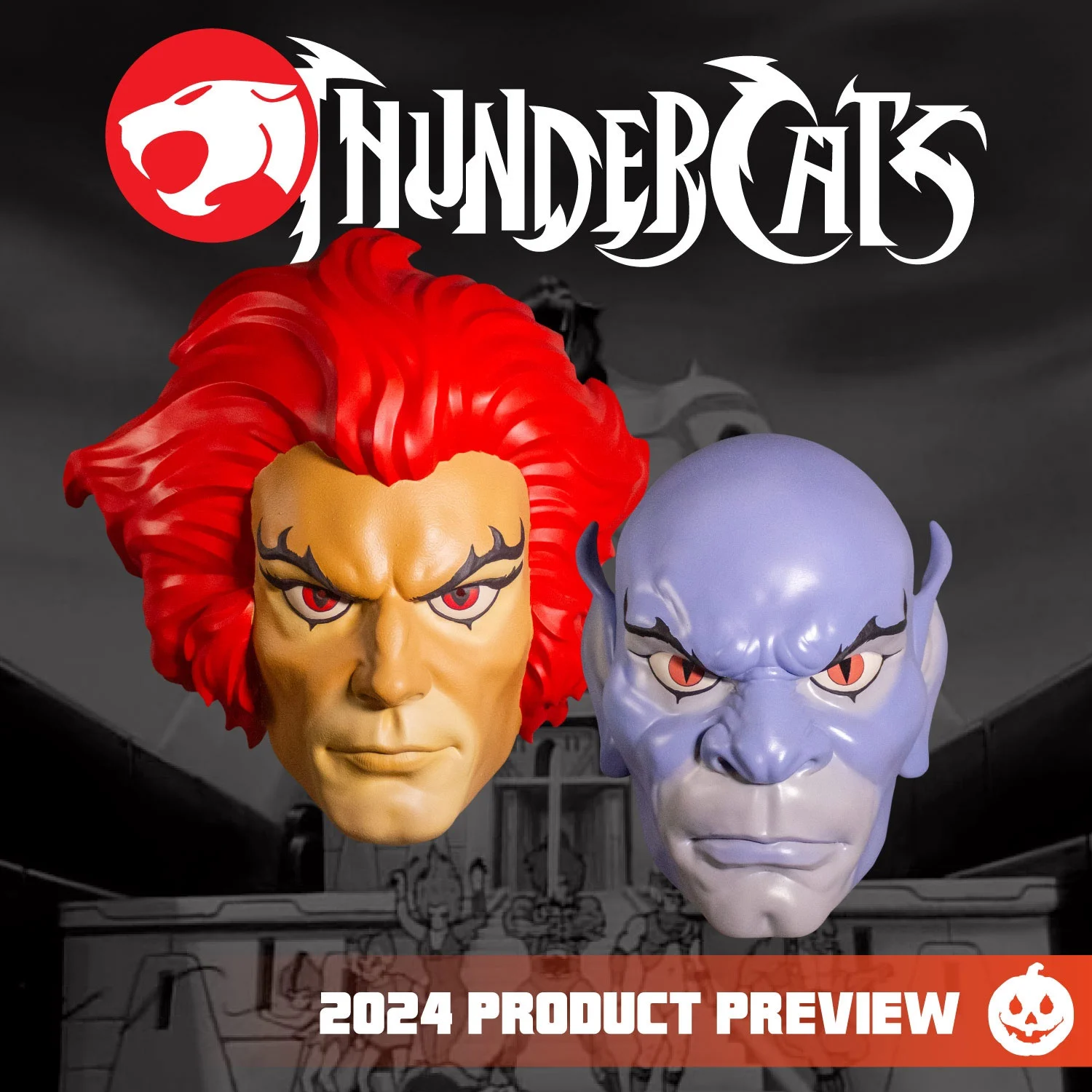 2024 Trick or Treat Studios Thundercats: Lion-O and Pantro Vinyl Masks